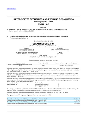 Thumbnail CLEAR Secure 10-Q Quarterly Report FY2025 