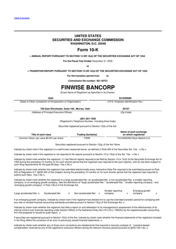Thumbnail FinWise Bancorp 10-K Annual Report 2025