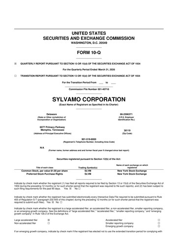 Thumbnail Sylvamo 10-Q Quarterly Report FY 