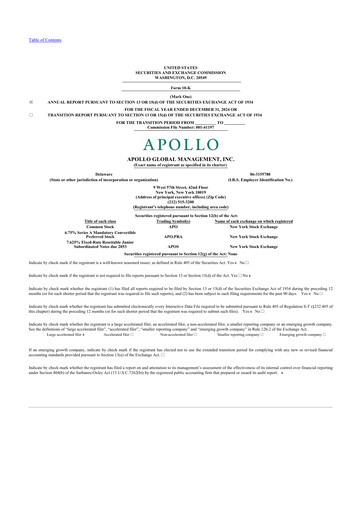 Thumbnail Apollo Global Management
 10-K Annual Report 2024