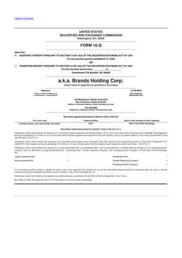 Vorschaubild a.k.a. Brands 10-Q Quartalsbericht 2025 