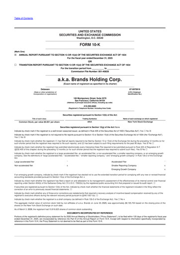 Vorschaubild a.k.a. Brands 10-K Jahresbericht 2025