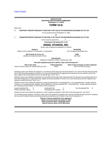 Vorschaubild Angel Studios 10-Q Quartalsbericht 2026 
