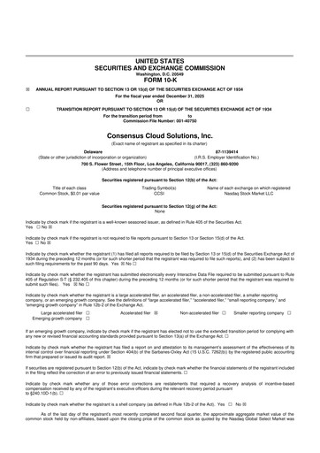 Thumbnail Consensus Cloud Solutions 10-K Annual Report 2025