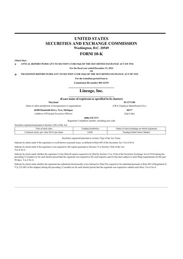 Thumbnail Lineage 10-K Annual Report 2024