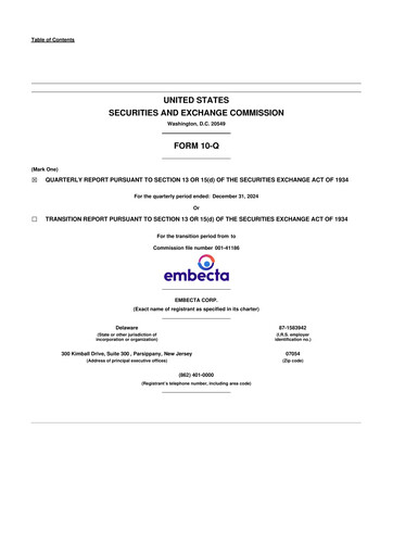 Thumbnail Embecta 10-Q Quarterly Report FY2025 