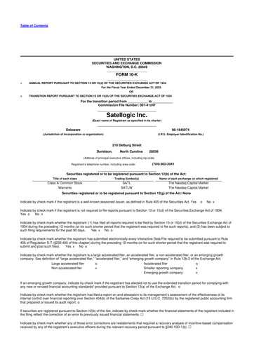Thumbnail Satellogic 10-K Annual Report 
