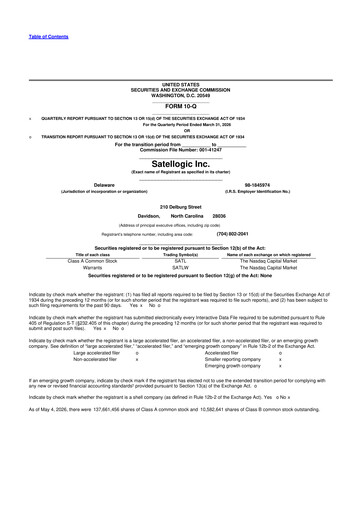 Thumbnail Satellogic 10-Q Quarterly Report FY 