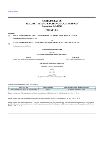 Thumbnail Arhaus 10-K Annual Report 2022