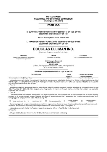 Thumbnail Douglas Elliman 10-Q Quarterly Report FY2024 