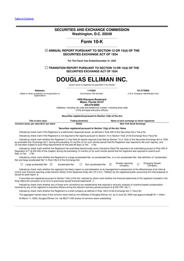 Thumbnail Douglas Elliman 10-K Annual Report 2025