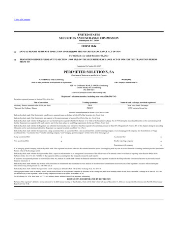 Thumbnail Perimeter Solutions 10-K Annual Report 2023