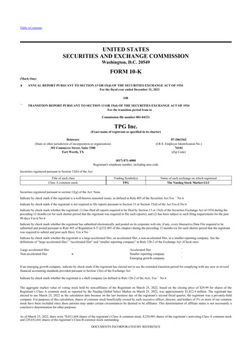 Thumbnail TPG Inc. 10-K Annual Report 