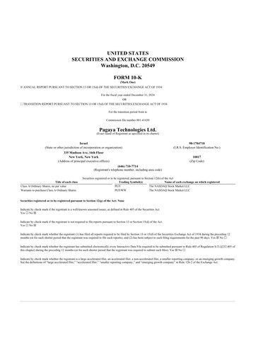 Thumbnail Pagaya Technologies 10-K Annual Report 2024