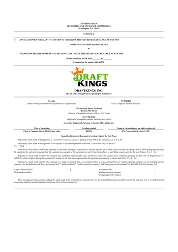 Thumbnail DraftKings 10-K Annual Report 2023