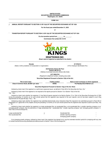 Thumbnail DraftKings 10-K Annual Report 2025