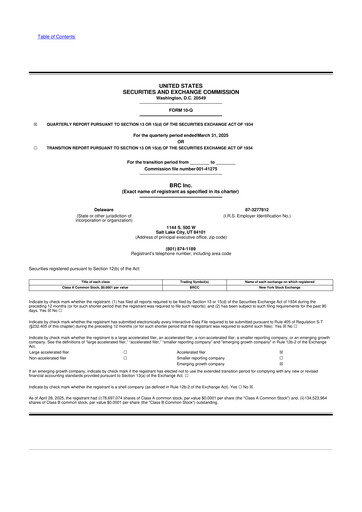 Thumbnail Black Rifle Coffee Company (BRCC) 10-Q Quarterly Report FY2025 