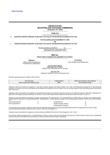 Thumbnail Black Rifle Coffee Company (BRCC) 10-Q Quarterly Report FY 