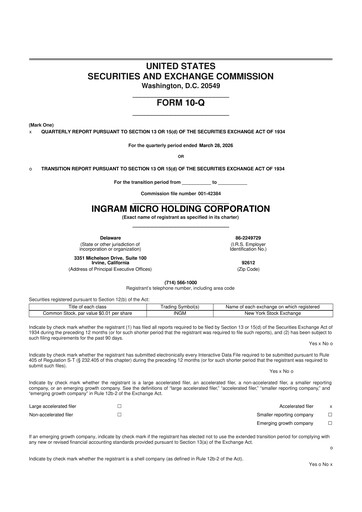Vorschaubild Ingram Micro Holding Corporation 10-Q Quartalsbericht 2026 