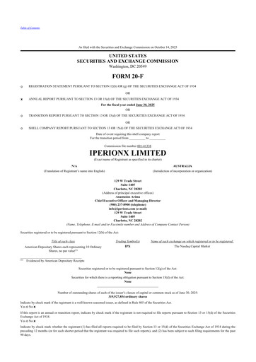 Thumbnail IperionX 20-F Annual Report 2025