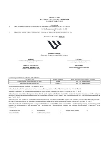 Thumbnail LiveWire Group 10-K Annual Report 2022