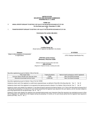 Miniature LiveWire Group 10-K Rapport annuel 2025