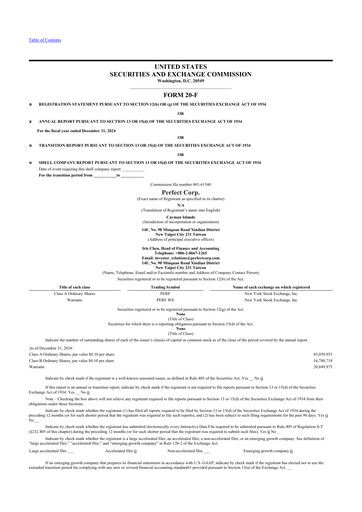 Thumbnail Perfect Corp. 20-F Annual Report 2024