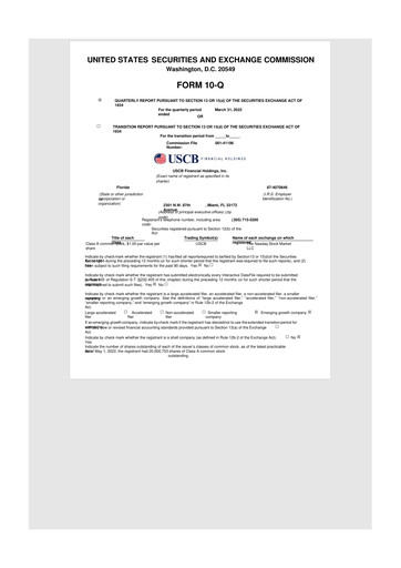 Thumbnail USCB Financial Holdings 10-Q Quarterly Report FY2022 