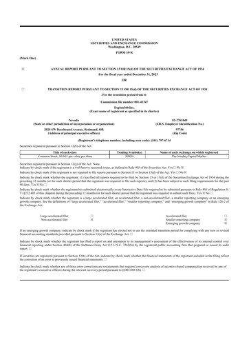 Thumbnail Expion360 10-K Annual Report 2023