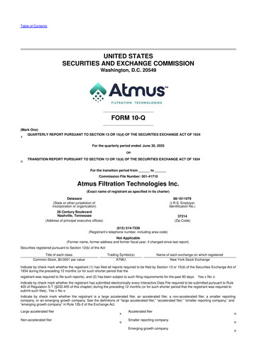 Thumbnail Atmus Filtration Technologies 10-Q Quarterly Report FY2025 