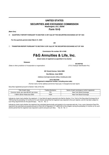 Thumbnail F&G Annuities & Life, Inc. 10-Q Quarterly Report FY2024 