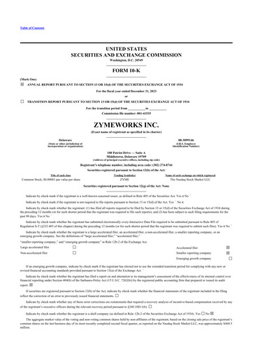 Thumbnail Zymeworks 10-K Annual Report 2023