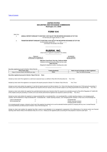 Thumbnail Rubrik 10-K Annual Report 2025