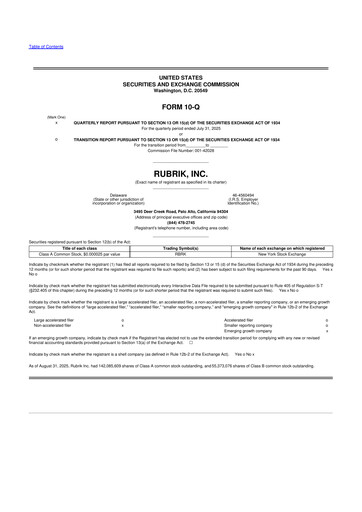 Thumbnail Rubrik 10-Q Quarterly Report FY2026 