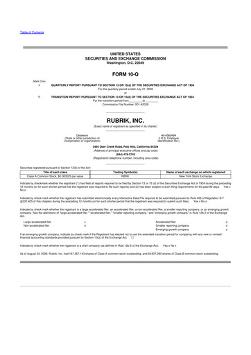 Vorschaubild Rubrik 10-Q Quartalsbericht 2027 