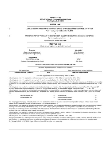 Thumbnail Kenvue 10-K Annual Report 2025