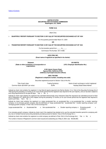 Thumbnail ACELYRIN 10-Q Quarterly Report FY2024 