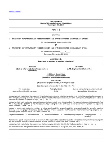 Thumbnail ACELYRIN 10-Q Quarterly Report FY2024 