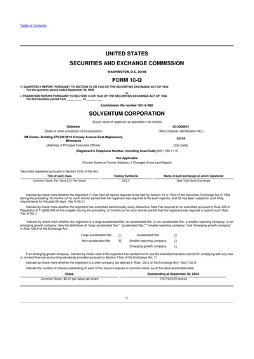 Thumbnail Solventum 10-Q Quarterly Report FY2024 