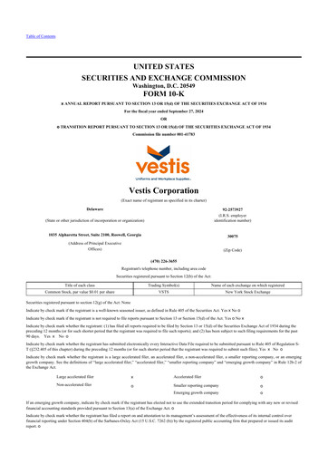 Thumbnail Vestis 10-K Annual Report 2024