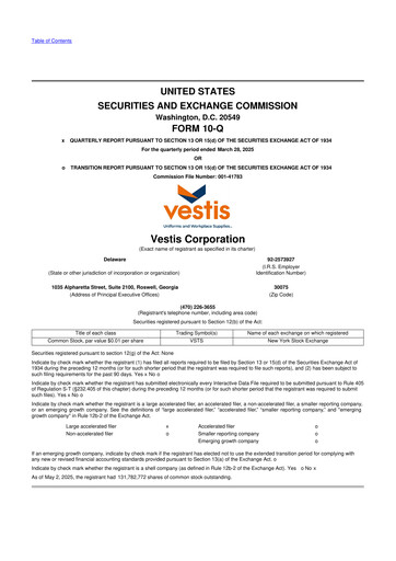 Thumbnail Vestis 10-Q Quarterly Report FY2025 