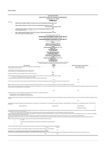 Thumbnail Vesta Real Estate 20-F Annual Report 2025