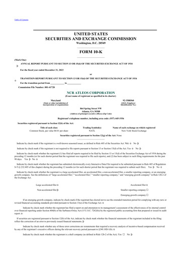 Thumbnail NCR Atleos Corporation 10-K Annual Report 2023