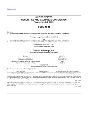 Vorschaubild Centuri Holdings 10-Q Quartalsbericht 2025 