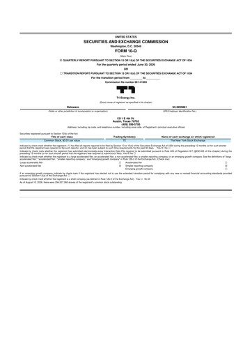 Miniature T1 Energy 10-Q Rapport trimestriel 2026 