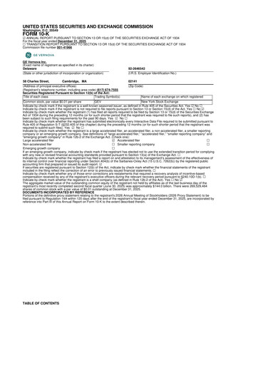 Thumbnail GE Vernova 10-K Annual Report 2025