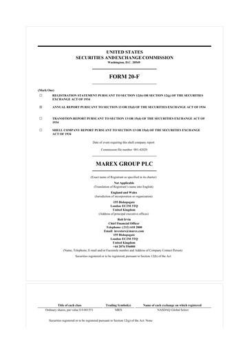 Thumbnail Marex Group 20-F Annual Report 2024