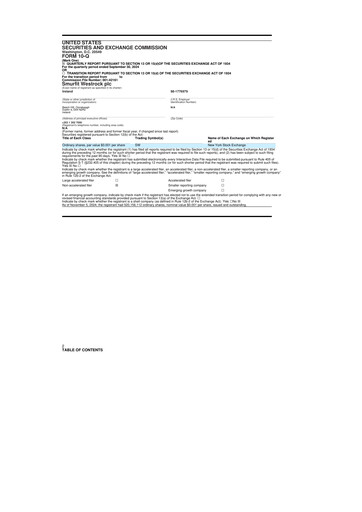 Vorschaubild Smurfit Westrock 10-Q Quartalsbericht 2024 