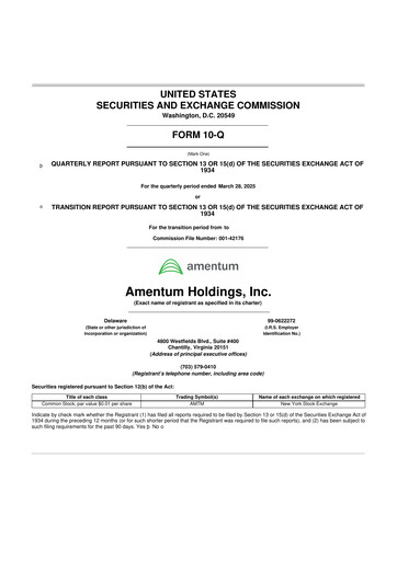 Vorschaubild Amentum 10-Q Quartalsbericht 2025 