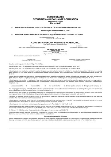 Thumbnail Concentra Group 10-K Annual Report 2025